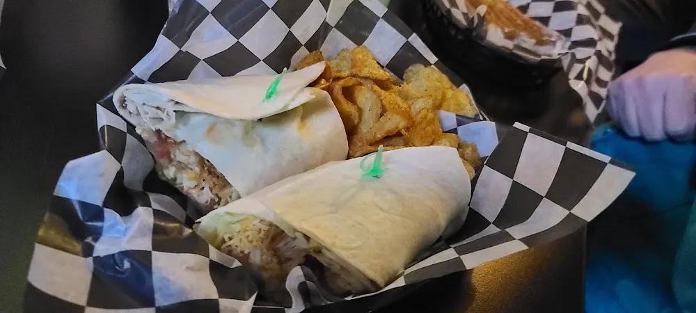 BBQ Chicken Slaw Wrap with Kettle Chips